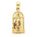 14k Enameled Bird Cage w/Moveable Swing & Door Pendant [Jewelry]