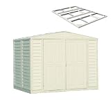 DuraMax Model 00114 8x6 DuraMate Vinyl Storage Shed with foundation