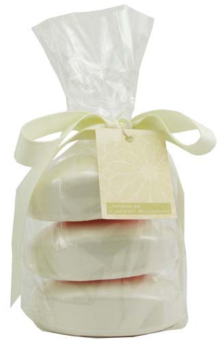 Bath & Body Works Japanese Cherry Blossom Moisture Rich Soap Bars - Set of 3 - 4 oz (113 g) each