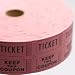 Pink Double Raffle Ticket Roll