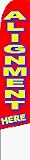 Alignment Here Feather Flag (11.5 x 2.5 Feet)