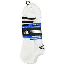 adidas Men's Cushioned 3STR 3-Pack No Show Sock