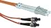 ST / ST, Multimode, Duplex Fiber Optic Cable, 62.5/125, 1 Meter (3.3 ft)