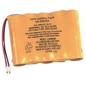 AT&T 3093 Cordless Replacement Battery (Yellow)