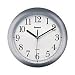 10 Plastic Silver Wall Clock