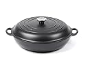 Le Creuset Enameled Cast-Iron 3-1/2-Quart Braiser, Black Onyx