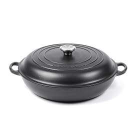 Le Creuset Enameled Cast-Iron 3-1 2-Quart Braiser, Black Onyx by Le Creuset