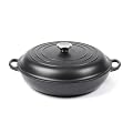 Le Creuset Enameled Cast-Iron 3-1/2-Quart Buffet Casserole, Black Onyx