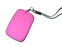 PINK Silicone Skin Case Cover for Creative Labs Zen Stone 1gb & 2gb + Lanyard