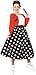 Polka Dot Rocker Fancy Dress Costume for Adult