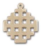 14kt Gold Cross Medal