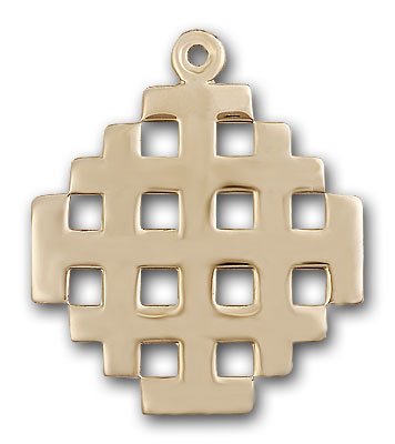 14kt Gold Cross Medal