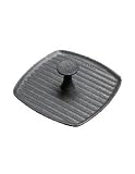 Le Creuset Enameled Cast-Iron 9 Inch Panini Press, Satin Black
