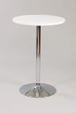 Round Bar Table - White High Gloss - Becky Range