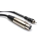 3Ft Xlr Female To Rca Plug Balanced-To-Unbalanced With White Earbud Headphones