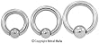 6G STEEL CAPTIVE BEAD RING 6G 3/4" 10MM