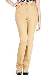 Straight Leg Plain Denim Jeans