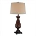 Guzman Table Lamp in Dark Wood