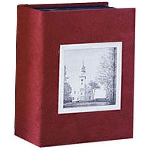 Red suede album for 100 photos - 4x6