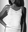 Hanro Women's Cotton Lace Fine Rib Camisole