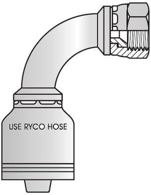 1217 JIC Female Hose End 90 Degree, T400 Bitelok
