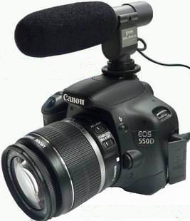 directional shotgun microphone for camcorder and DSLRs