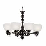 Bel Air Back to Basics 3 Light Rubbed Oil Bronze Chandelier