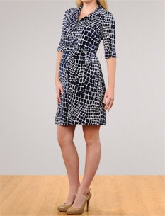 31fAs5R8FrL A Pea in the Pod Collection: Laundry By Shelli Segal Elbow Sleeve Shirt Dress Maternity Dress