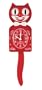 Kit Cat Clock - Red 75th Anniversary w/ Batteries