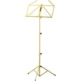 STAGG STD MUSIC STAND COLLAPSIBLE,YELLOW