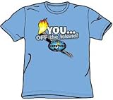 Survivor Reality TV Show YOU OFF THE ISLAND Carolina Blue Adult T-shirt Tee Shirt