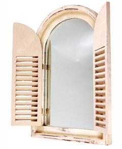 Childrens Toyshop  Outdoor Living : Garden Mirror with French Shutters