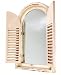 Garden Mirror with French Shutters