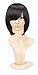 SIMUSTY SYNTHETIC Short Bob Natural Black Women Wig