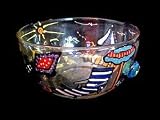 Beach Party Design - Hand Painted - Serving Bowl - 8 inch diameter