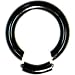 8 Gauge Black Anodized Titanium Segment Ring Circular Barbell