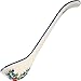 Polish Pottery Ceramika Boleslawiec,  1025/238, Ladle Small, 2 1/2 by 7 Inches long - Capacity of 3 Teaspoons, Royal Blue Patterns with Red Cornflower and Blue Butterflies Motif
