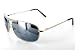 "MACH 5" Men's Aviator-style designer Bifocal Sunglasses for youthful and active people who need to read cell phones, maps, directions, etc. while they drive, work, read, travel or play sports in the sun.