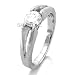 Engagement Ring in Sterling Silver w/ Cubic Zirconia - size 5