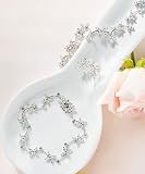 Clusters in Silver Wedding Jewelry Set