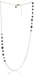 Lionette NY "Debut" Gold Plated Long Pearl and Fluorite Necklace