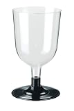 Plastic Wine Goblets Glasses 15cl - Pack of 12