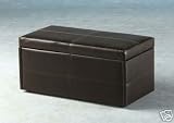 BROWN FAUX LEATHER, TOY BOX, BLANKET BOX, STORAGE BOX OTTOMAN FROM CENTURION PINE