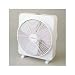 10" Slimline Space Saver Personal Desk/Table Box Fan, Dual Speed, White (HLSHABF110W)