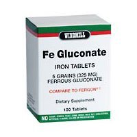 Windmill Fe Gluconate 325 Mg Tablets - 100 Ea
