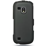 Hard Snap-on Shield BLACK RUBBERIZED Faceplate Cover Sleeve Case for SAMSUN ....