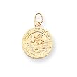 14k St Christopher Medal Pendant