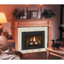 Claremont Flush Fireplace Mantel in Medium English Chestnut by Hearth and Home Mantels
