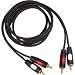 AV Link Dual RCA-RCA Cable, 6 Foot