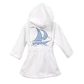 Tropical Hooded Bath Robe in Blue Sail by Elegant baby